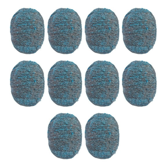 Cleaning Brush for Kitchen — Cleaning Pad with Soap Abrasive Steel Wool Soap Pads 10-Pack Multifunctional Cleaning Tool for Pots Pans Plates and