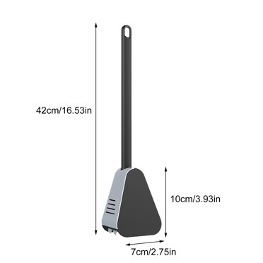 Athyior Silicone Toilet Brush Set With Holder - Flexible Bendable Head, Wall Mount, Hygienic Cleaner