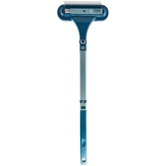 Cleaning Brush with Detachable Flexible Handle, Yellow Green, for Window, Screen and Car Interior Glass Cleaning