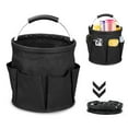 thumbnail image 1 of Cleaning Caddy with Handle, Cleaning Products Organizer, 17L Foldable Tool Bag, Storage Basket, Cleaning Supply Caddy, Portable Multi Cleaning Bucket Bag for Home, Garden, Picnic (Black), 1 of 7