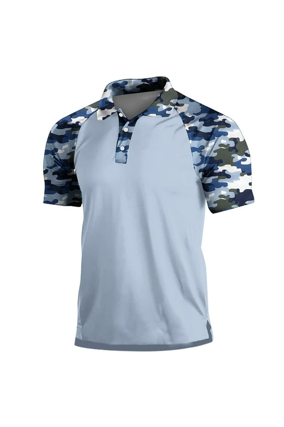Cleaning Camo Collared Shirt For Men Button Down Short Sleeve Shirts Ultra Soft Tee Shirts Side Split Slit Tunic Shirt Comfort Casual Blouses Gym Traning Track Joggers Clothes Trends 2025 Summer