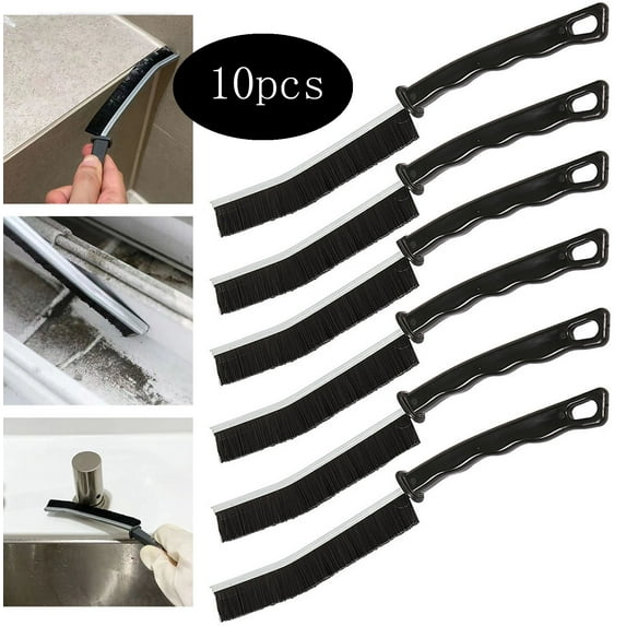 Cleaning mtvxesu Crevice Brush, Crevice Cleaning Brush, Small Spaces Clean the Dead Corners of Bathroom Kitchen Tiles, Multifunctional Window Slots Cleaning Tools Fruit Vegetable Brush,10PC