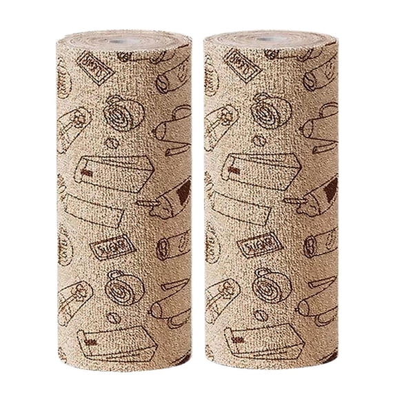 Cleaning Cloth Roll Reusable Paper Towels 10"10" Tear Away Microfiber KitchenTowels, Durable Wash Cloths2pcs