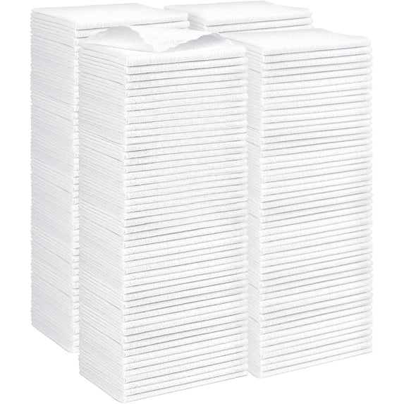 Cleaning Cloths 12x12 inch, Pack of 24, Highly Absorbent Microfiber ...