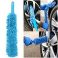 thumbnail image 1 of Cleaning Duster, Dust Absorber for Home, 16 in Chenille Bristle, Bendable Core, Reusable Duster, Vent Cleaning, Sky Blue, Car interior, 1 Pc, 1 of 8