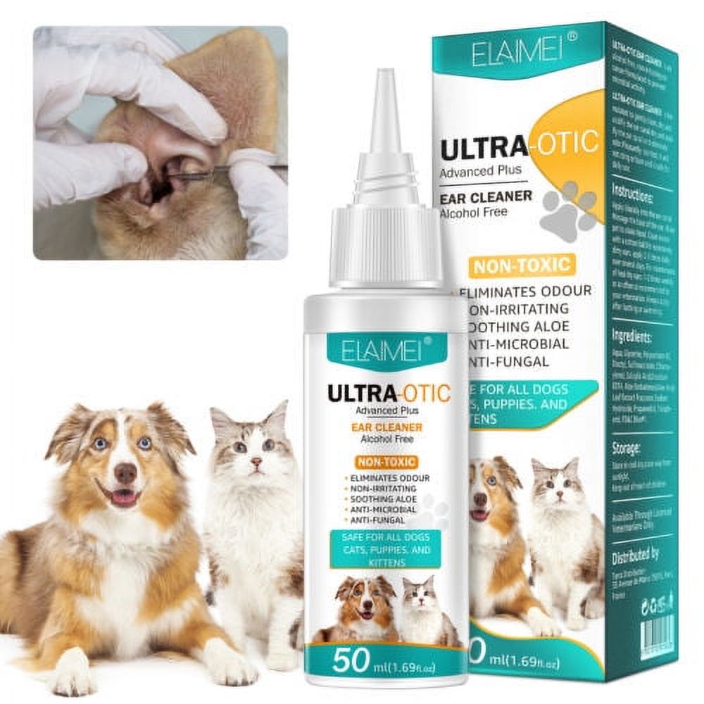 Cleaning Ear Wash for Dogs Advanced Otic Flush Dog and Cat Ear