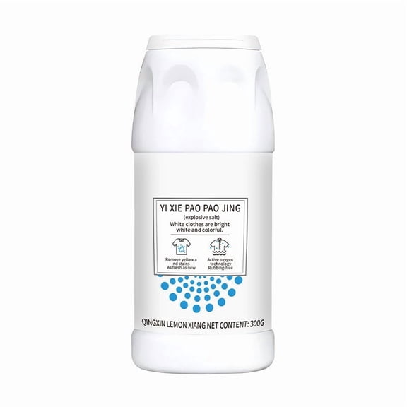 Cleaning Explosion Salt, Kneading-Free Clothes-Free Shoes Net Yellowing Source, for Laundry Stain Removal and Sneaker Whitening, Powerful Oxygen Bleach formula