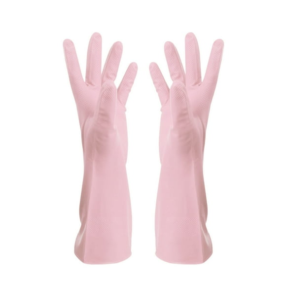 Cleaning Gloves Clearance! Gloves Gloves Washing Hand Rubber Long Cleaning Warm Gloves Kitchen Latex Dish Washing Tool Dishes Gauntlets Kitchen Dining Bar