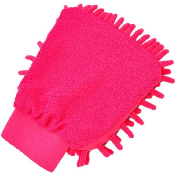 Cleaning Gloves Microfiber Gloves for Cleaning Microfiber Mitt Car Cleaning Mitt Auto Wash Gloves Microfiber Car Wash Mitt Automatic Cleaning Auto Accessories Rosy Car Wash Mitt