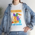 thumbnail image 1 of Cleaning Is My Cardio Housekeeping Housekeeper Light T-Shirt, 1 of 2