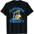 thumbnail image 1 of Cleaning Is Therapy Housekeeping Housekeeper T-Shirt, 1 of 4