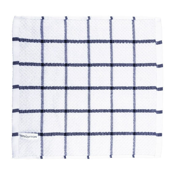 Cleaning Kitchen Fast Absorbent Microfiber Towels Rags,Dish Cloths (1 Pack) - 100% Cotton Dish Rags & Kitchen Washcloths for Washing Dishes(Blue,11.81x11.81")