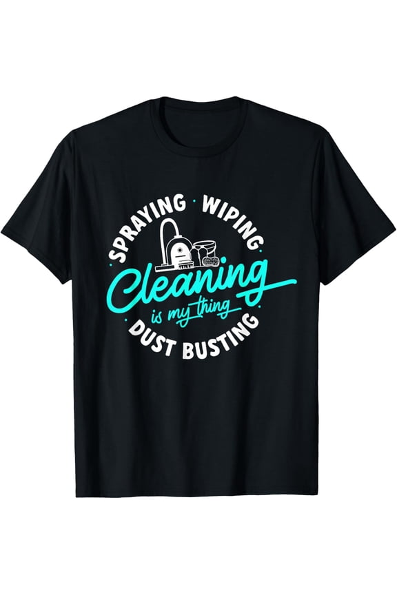 Cleaning Lady Housekeeping Housekeeper T-Shirt Casual Short Sleeve Shirt