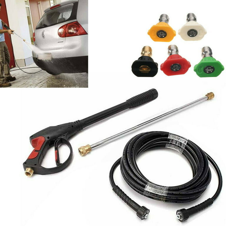 Extension Car Wash Gun Wand Lance With Jet & Turbo Nozzle Fit For