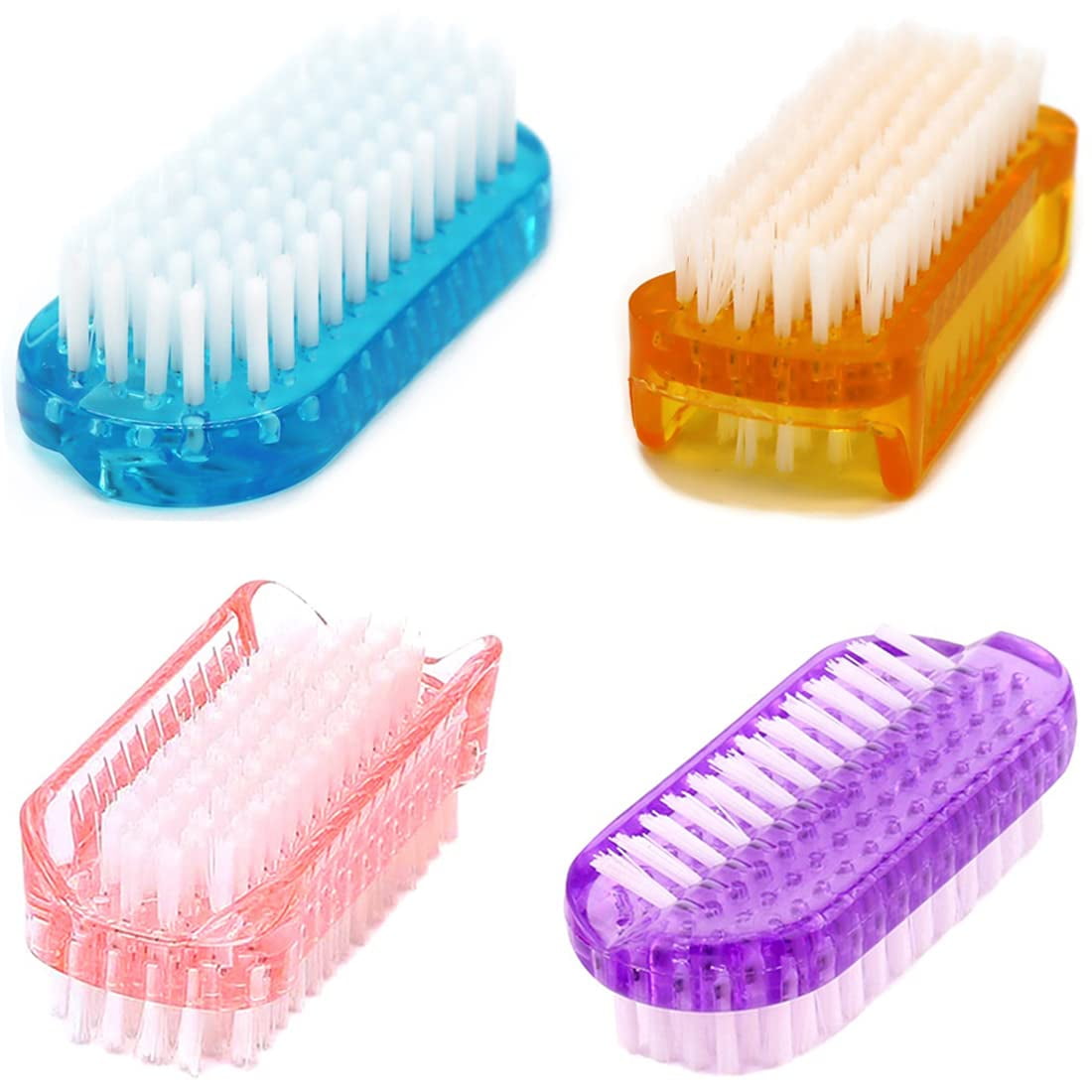Cleaning Nail Brush Fingernail Scrub Brush Two Sided Hand Scrubbing Brushes Soft Stiff Bristles