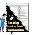 thumbnail image 1 of Cleaning Plan Calendar & Notebook | Daily Weekly Monthly Checklist Organizer | Family Chore Chart | Visual Progress Tracker | Customizable 120 Pages | 8x10 Inch Notepad, 1 of 9