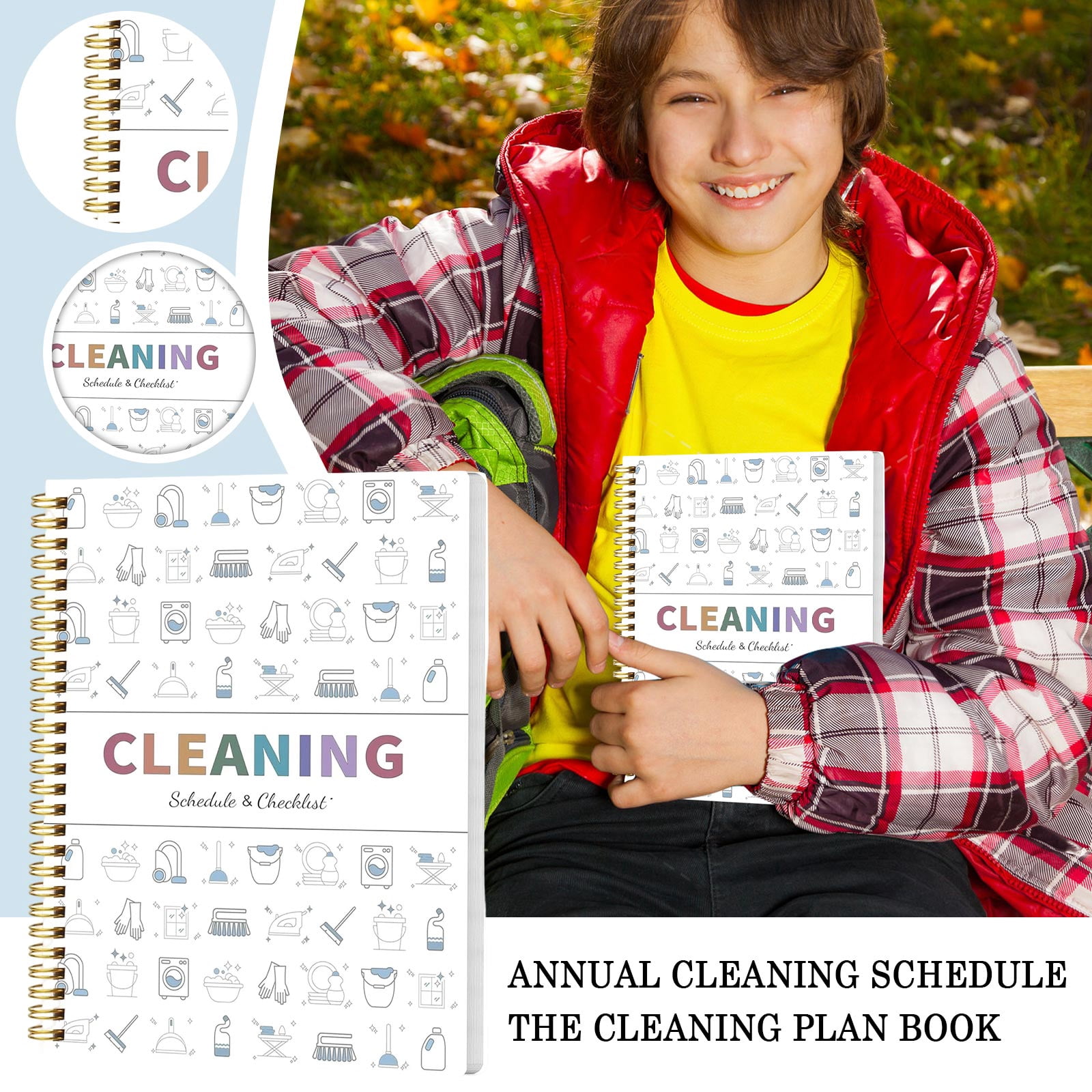 Cleaning Planner for Adults Undated Daily, Weekly & Monthly Cleaning ...
