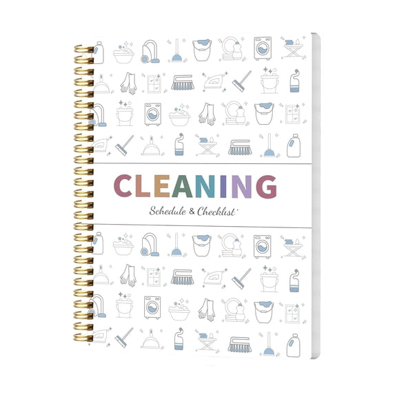 Cleaning Planner for Adults Women,Cleaning Schedule and Checklist Organizer,Household Cleaning Planner with Daily/Weekly/Monthly Task,for Home,Family Cleaning Tasks,DIY Home Improvement-White