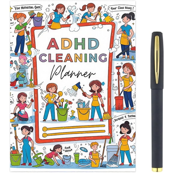 Cleaning Planner,Chore Chart for Adults, Cleaning Schedule and Checklist Organizer Cleaning Schedule and Checklist Notebook, Daily Weekly Monthly Schedule Household Cleaning Checklist Planner