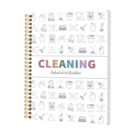 Cleaning Planner,Cleaning Schedule and Checklist Notebook,Daily Weekly Monthly Schedule Household Cleaning Checklist Planner,Yearly Clean Schedule Checklist Organize Home Cleaning Tasks 11.8"*8.7"