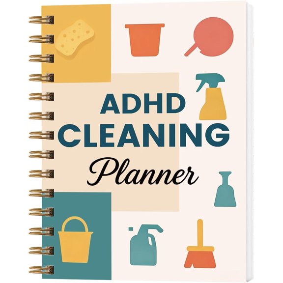 Cleaning Planner Interactive Layout Custom Rewards Adults & Teens | Interactive design with custom rewards, daily/weekly/monthly checklists for -free housework planning