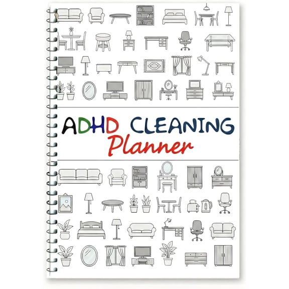 Cleaning Planner & Schedule Checklist - Cleaning Organizer Chore Chart with Easy Cleaning Journal Planner List for Adults, Women, and Families Daily, Weekly & House hold