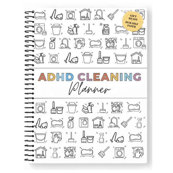 Cleaning Planner & Schedule Checklist Organizer – Daily, Weekly, Monthly & Annual Chore Chart Notebook, Durable Household Management Journal for Home & Family Tasks, Schedule Checklist Organizer