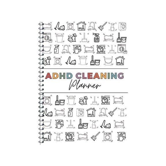 Cleaning Planner & Schedule Checklist Organizer – Daily, Weekly, Monthly & Annual Chore Chart Notebook, Durable Household Management Journal for Home & Family Tasks, Gift-Ready (White)