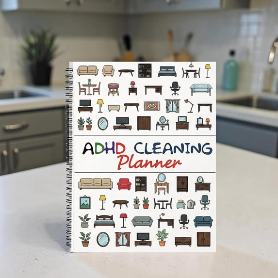 Cleaning Planner, Undated Daily Weekly Monthly Household Chores ...
