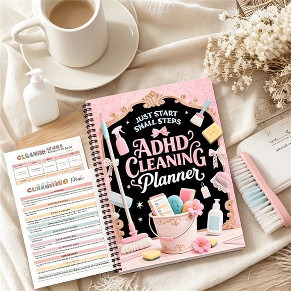 Cleaning Planner Undated Daily Weekly Monthly Schedule Checklist Organizer