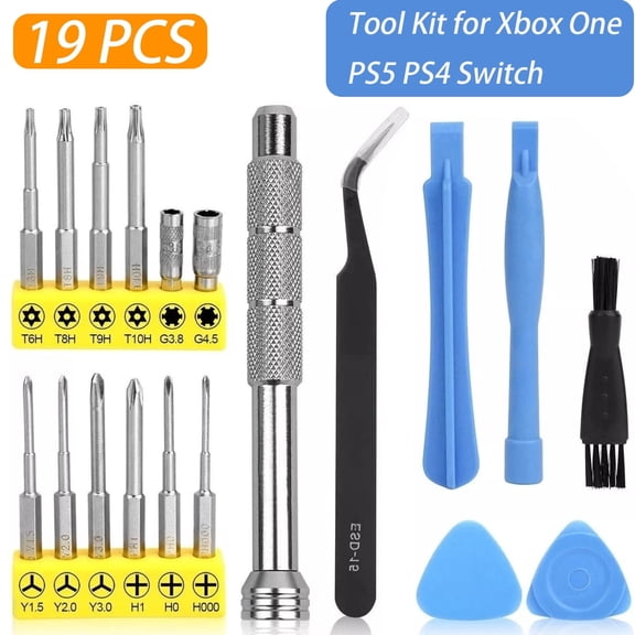 Cleaning Repair Tool Set Screwdriver Kit for PS5/PS4 Xbox One Controller Console