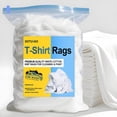 thumbnail image 1 of Cleaning Rrags, T-Shirt Rags, White Towels – Shop Towels Bulk for Oil, Stain, Grease, Paint, and Auto Cleaning, Multipurpose Cotton Rag (2LB), 1 of 8
