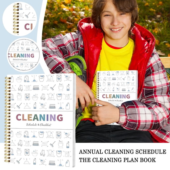 Cleaning Schedules and Checklists: A Home Cleaning Schedule Planner: 12 Months of Daily, Weekly, Monthly, and Annual Cleaning Checklists | Features Decluttering and Speed Cleaning Plans for Your Home