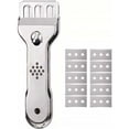 thumbnail image 1 of Cleaning Scraper For Glass Ceramic Induction Compatible Surfaces, Stainless Steel Blade With Removable Design For Easy Cleaning, Versatile Use In Home And Office, 1 of 5