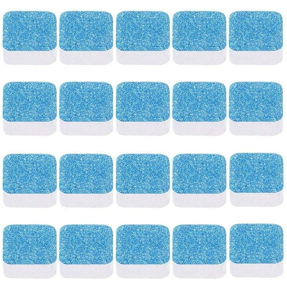 Cleaning Sheet, Durable Washing Machine Cleaner Descaler Deep Cleaning Remover Deodorant Strength Cleaner 20pcs