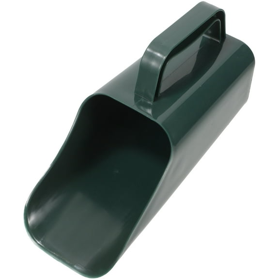 Masteelf Durable Plastic Soil Scoop for Gardening and Bonsai with Comfortable Grip Dark Green