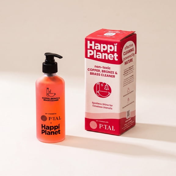 P-TAL Brass Cleaner & Instant Copper Cleaner10 Fl Oz | 100% Plant Based and Non Toxic Tarnish Remover Gel | Eco-Friendly Metal Cleaner
