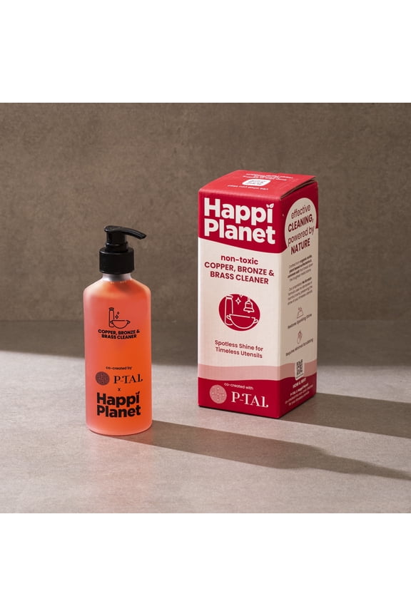 P-TAL Brass Cleaner & Instant Copper Cleaner10 Fl Oz | 100% Plant Based and Non Toxic Tarnish Remover Gel | Eco-Friendly Metal Cleaner