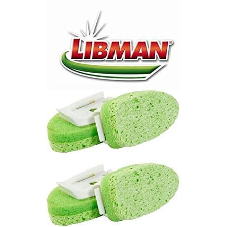 Cleaning Sponge Non-Scratch Libman Gentle-Touch Refills 2 -2-Packs 4 total sponges Made in USA