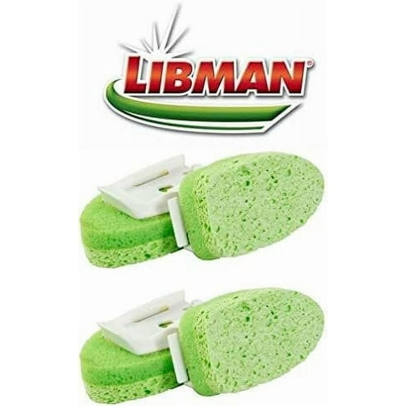Cleaning Sponge Non-Scratch Libman Gentle-Touch Refills 2 -2-Packs 4 total sponges Made in USA