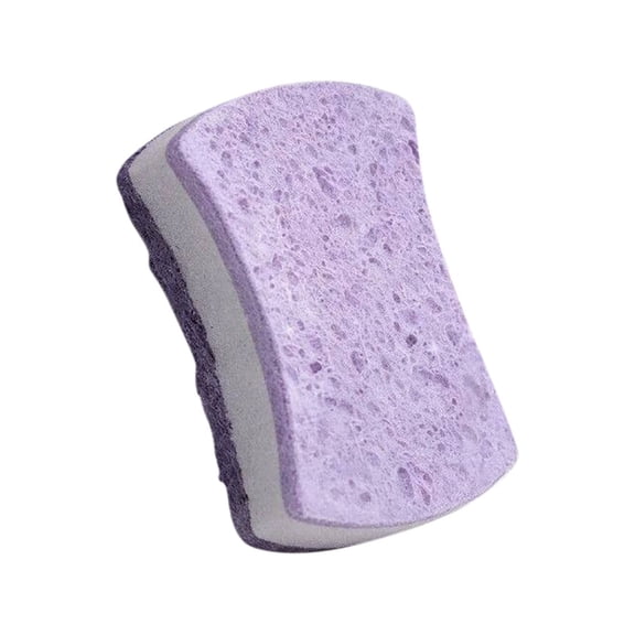 Cleaning Sponges,Double-Sided Scrub Sponges,Kitchen Scrub Dish Sponge Scouring Pad,Heavy-Duty Kitchen Dishwashing Sponges,Non-Scratch Sponge for Dishes, Pots, Pans, Counters and Sinks,Purple 1PCS