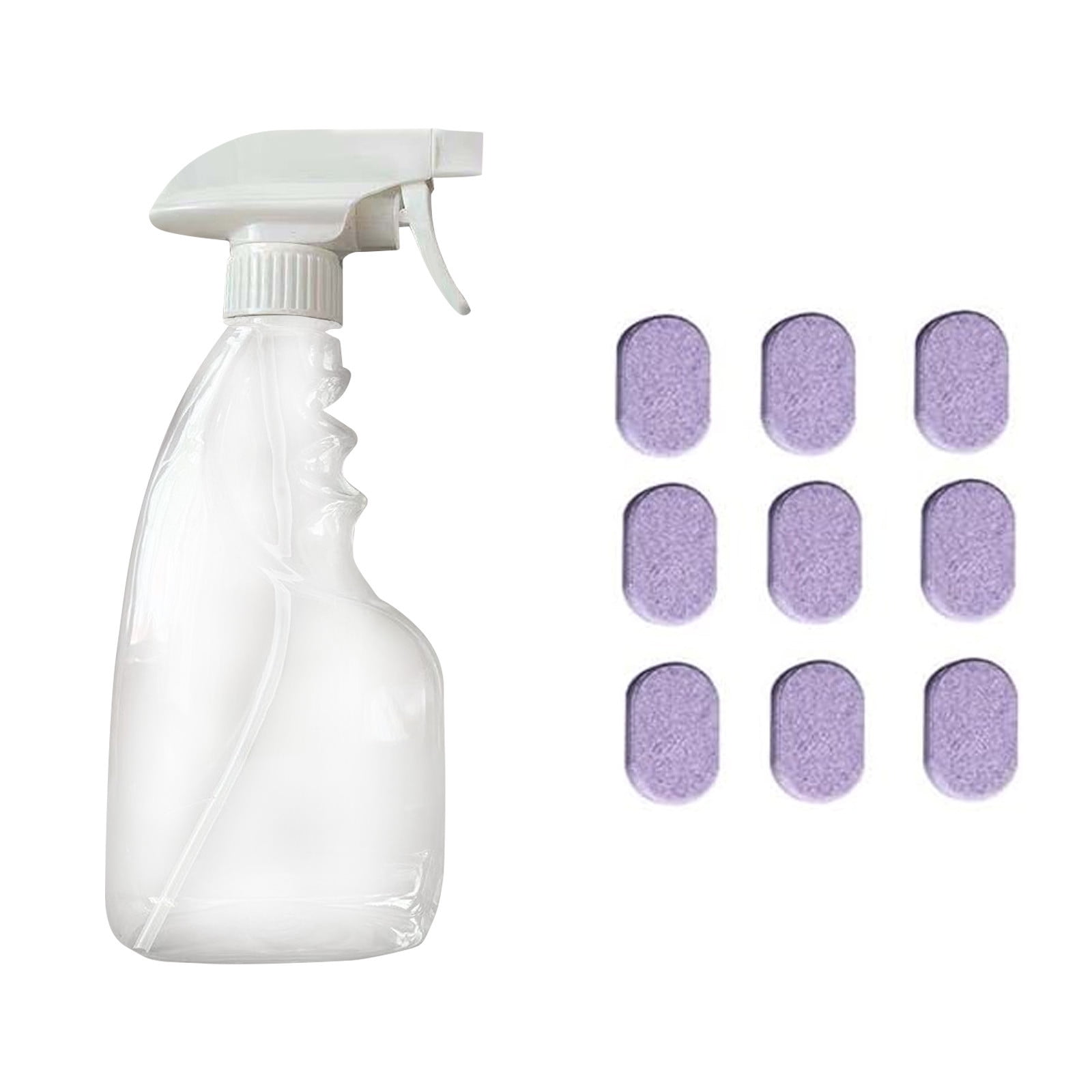 Cleaning Spray Dispenser Bottle With Effervescent 9 Tablets, Cleaner