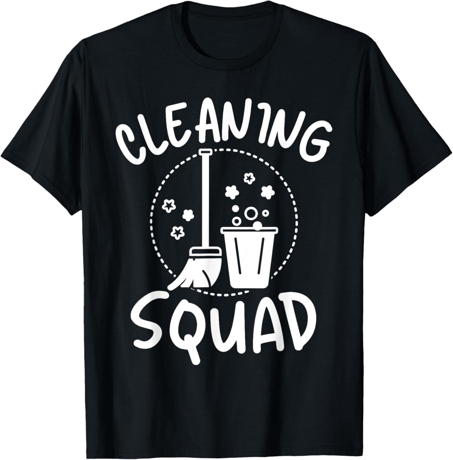 Cleaning Squad Professional Housekeeper Graphic T-Shirt Funny Janitor ...