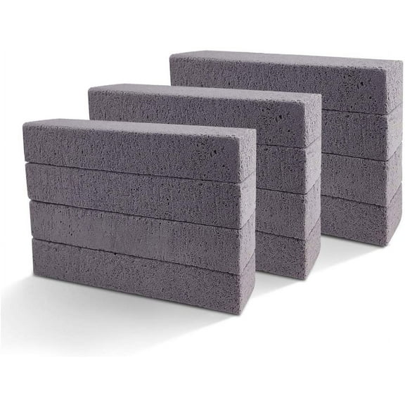 Cleaning Stone for Toilet Bowls,10 Pcs Natural Pumice Stick Cleaner Scouring Toilet Bowl Stain Hard Water Ring Remover Kitchen/Grill/Bath/Toilet Bowel/Pool/Spa/Household Cleaning