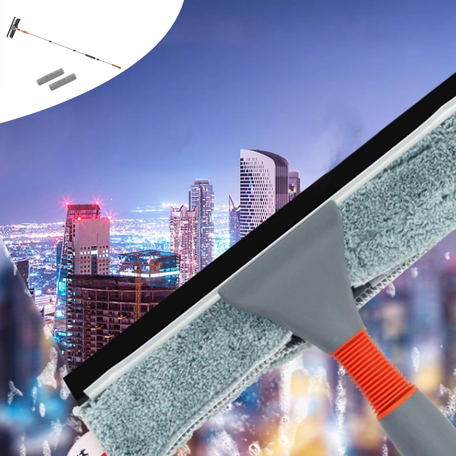 Cleaning Supplies 2024 New 2 In 1 Shower Squeegee with Extension Pole