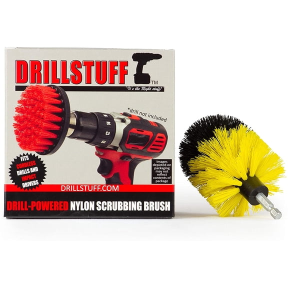 Cleaning Supplies - Bathroom Accessories - Drill Brush - Shower Cleaner - Shower Curtain - Bathtub - Bath Mat - Sink - Tile - Grout Cleaner - Scrub Brush - Porcelain - Cast Iron - Tub - Fiberglass
