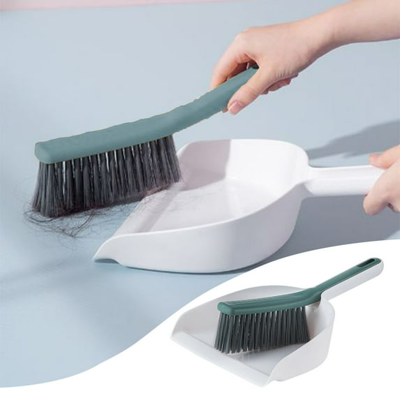 Cleaning Supplies Clearance under $5! kkbbma Dustpan and Brush Set, Hand Mini Broom and Dustpan Set, Small Broom and Dustpan Set for Kitchen/Desktops/Bedroom