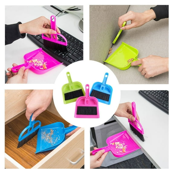 Cleaning Supplies Clearance! Small Dustpan And Brush Set Whisk And Dust Pans Mini Hand And Dustpan Cleaning Tool For Cars Desk Keyboard Countertop And Pet Nest
