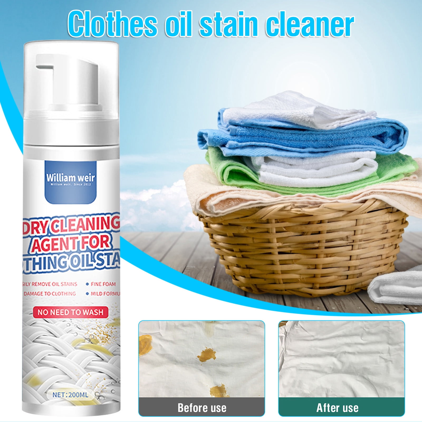 Cleaning Supplies Clothing Oil Stain Dry Cleaning Agent Household Stain