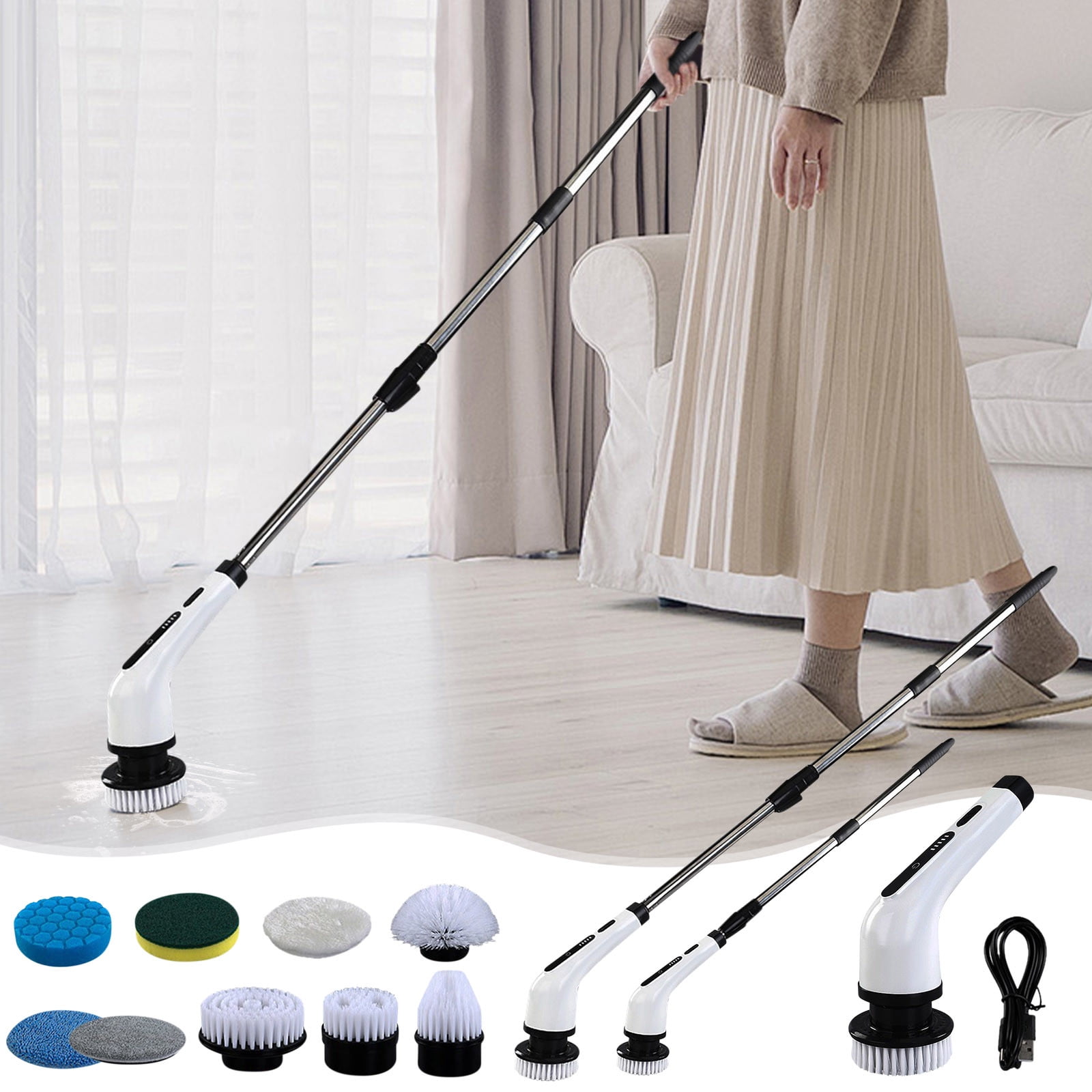 Cleaning Supplies Electric Spin Scrubber for Cleaning,Cordless Horse ...